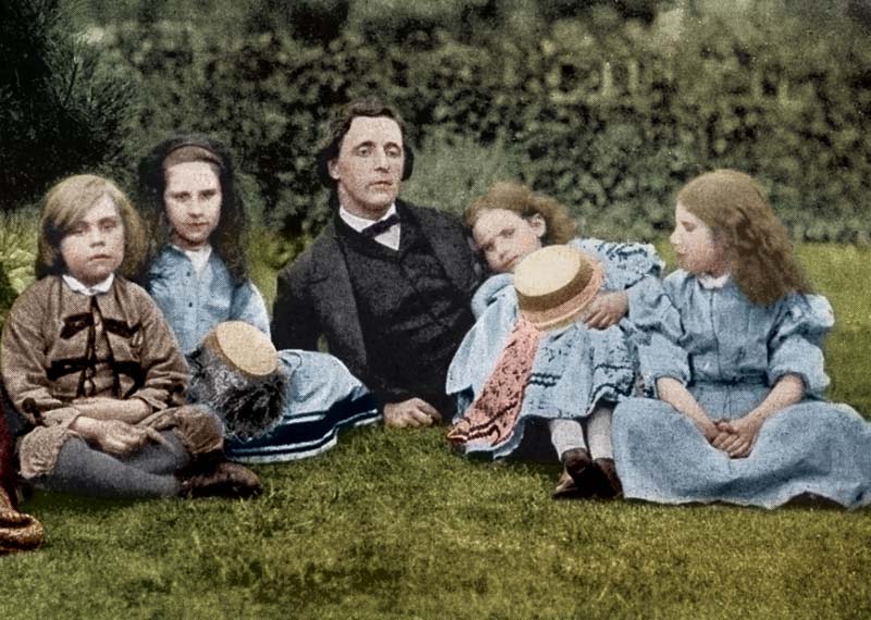 Carroll with the children of his friend the author George MacDonald, 1860s