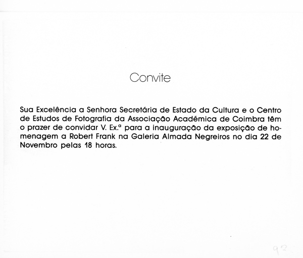 Robert Frank,ConviteLx (2)